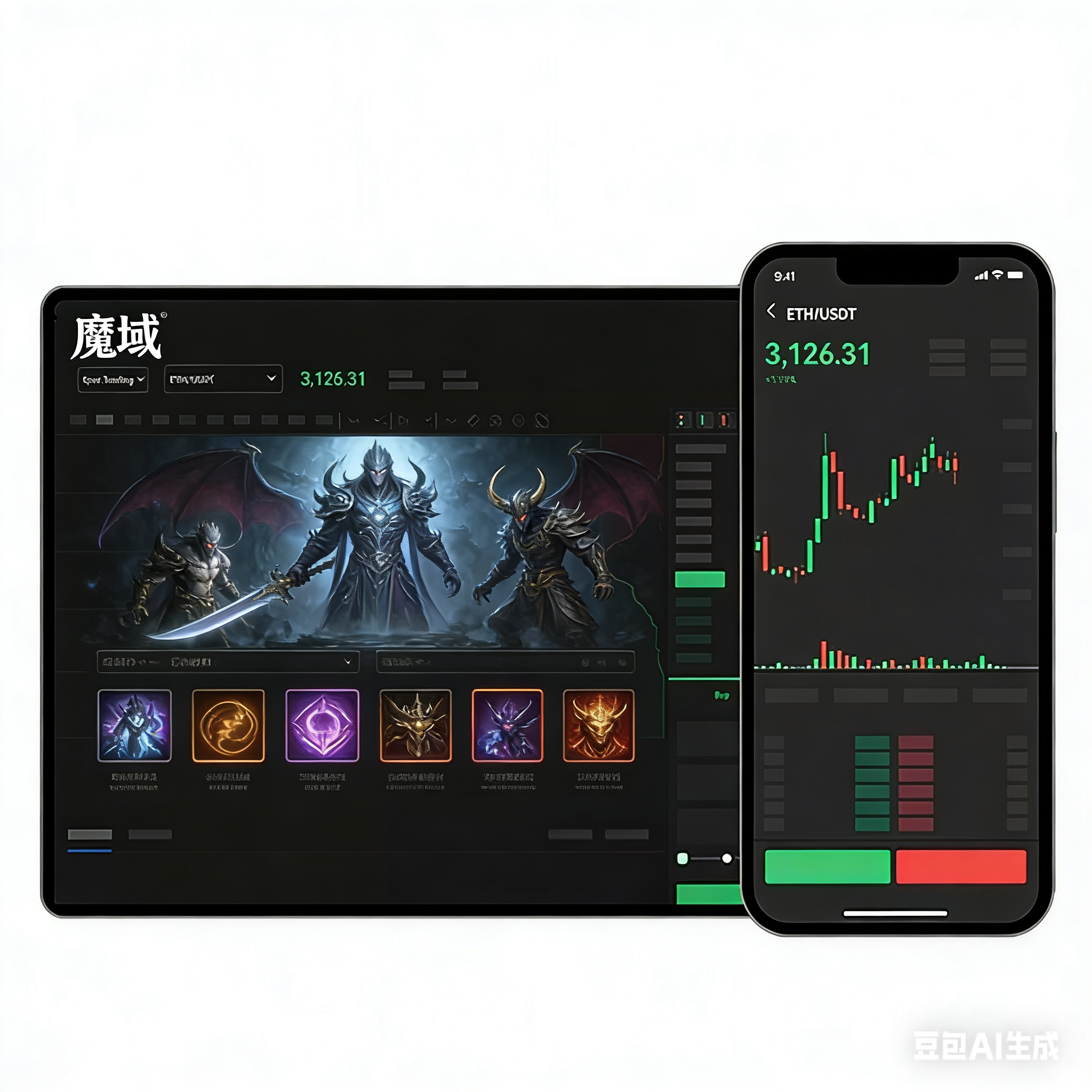魔域私服战魂装备战斗画面